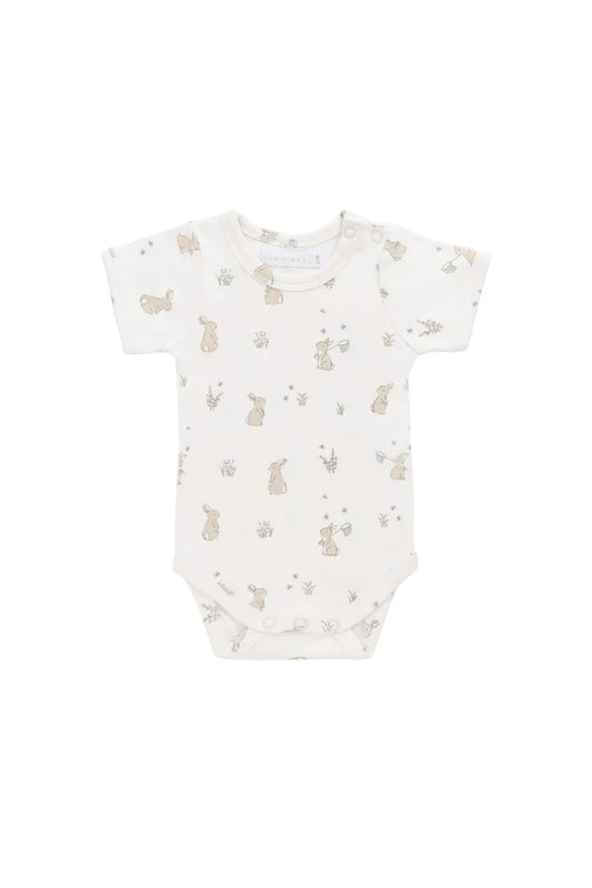Hudson S/Sleeve Bodysuit - Lapin Jardin