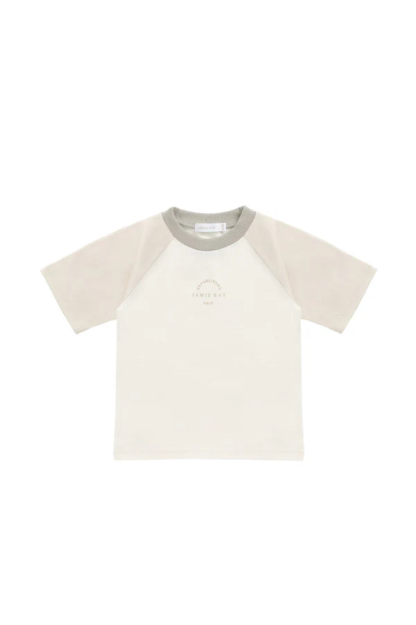 Pima Cotton Dax Tee - Cloud/Oat