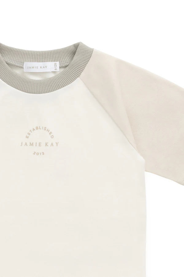 Pima Cotton Dax Tee - Cloud/Oat