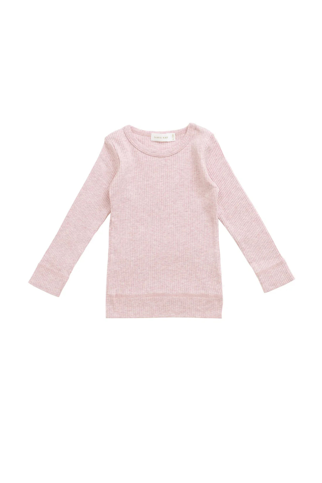 Organic Cotton Modal Marina L/Slv  Top - Chalk Marle