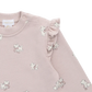 Maple Sweatshirt - Bow Kitties Mauve