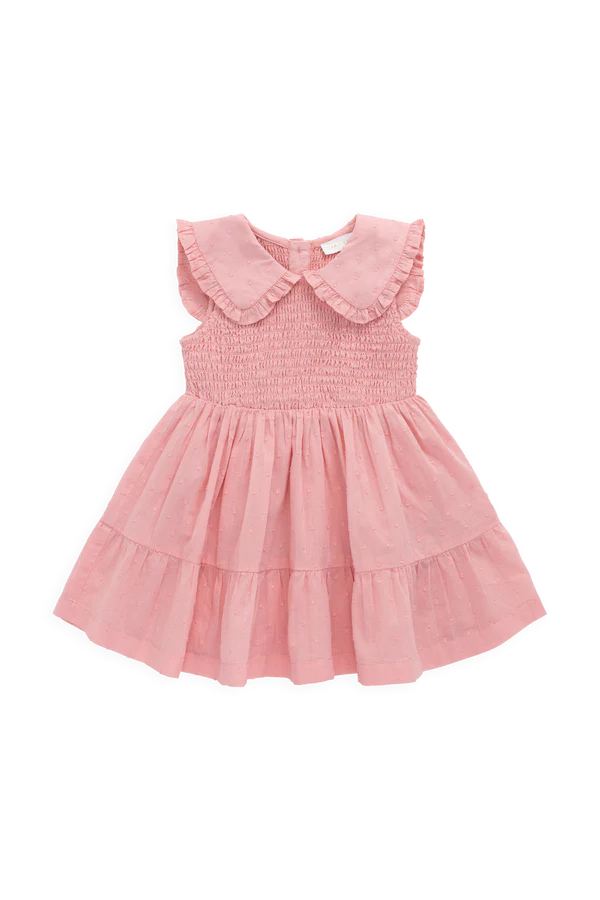Claudine Dress - Swiss Pink