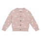 Anna Cardigan - Petite Heart Rose Smoke