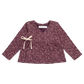 Clemence Wrap Top - Fig Floral