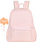 Junior Kindy/School Backpack - Pink Gingham