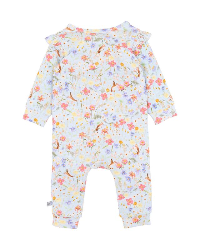 L/S Zipsuit - Songbird Print