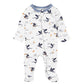 Nino Print L/S Zip Onesie