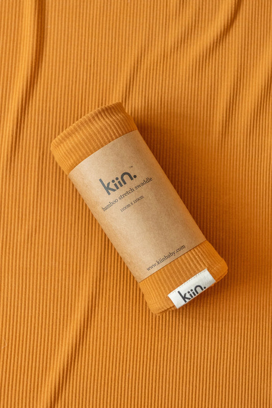 Bamboo Stretch Swaddle - Caramel