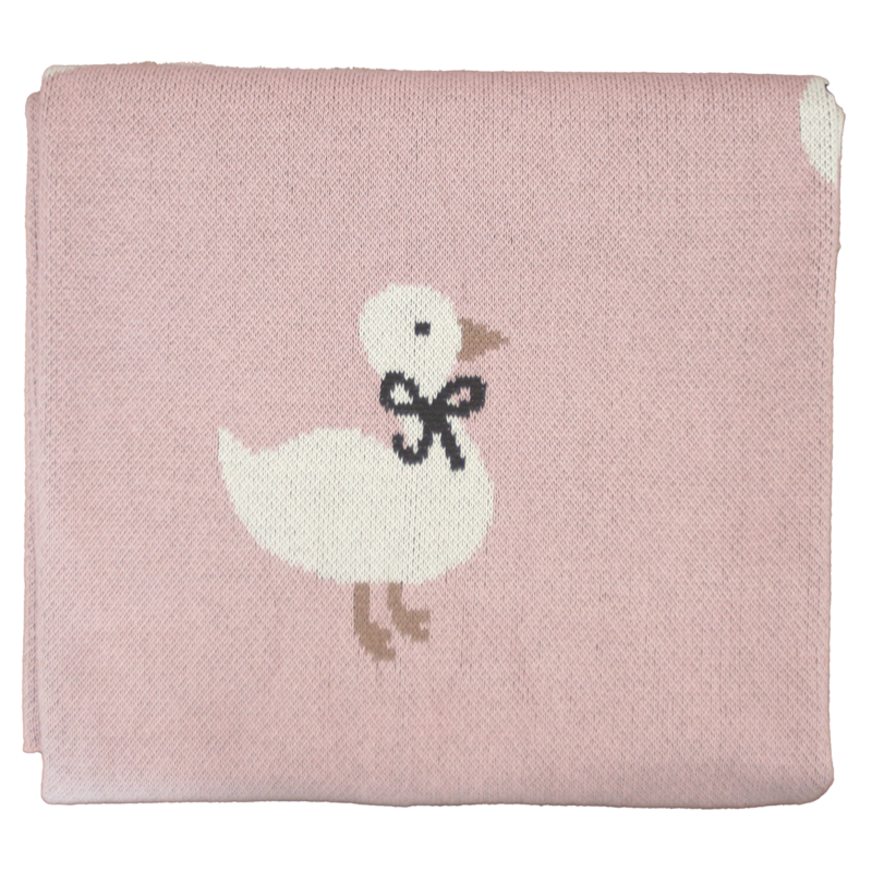 Duck Baby Blanket - Petal