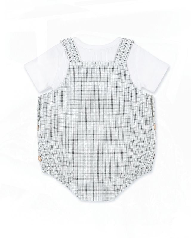 Taylor Bodysuit & Tee Set - Sage Check