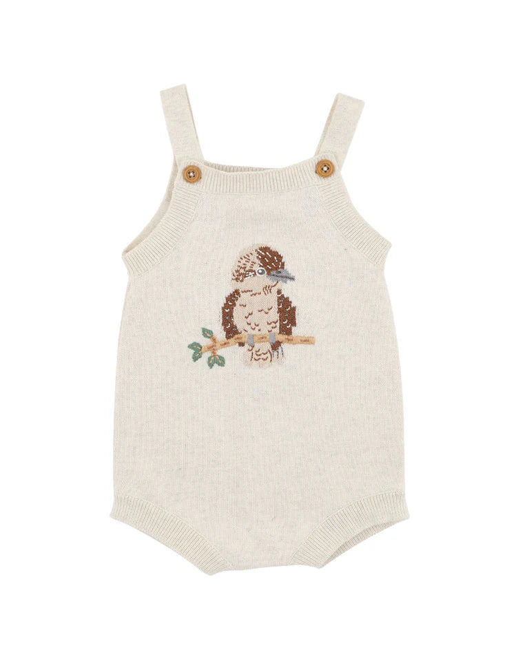 Kookaburra Knit Bodysuit - Cream Marl