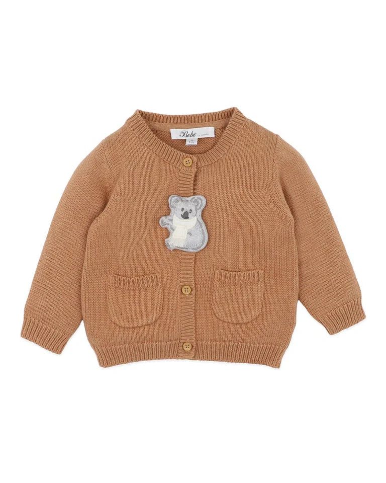 Charlie Koala  Knitted Cardigan