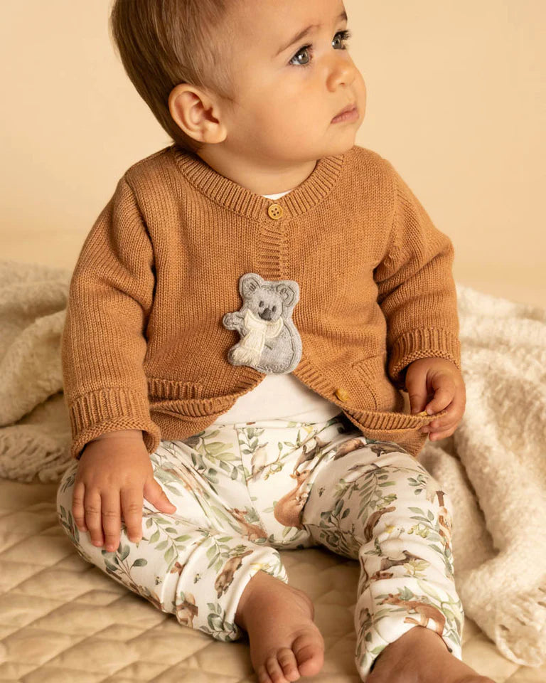 Charlie Koala  Knitted Cardigan