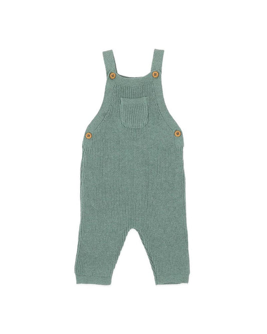 Charlie  Knitted Overalls - Fern Marl