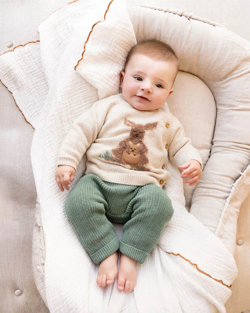 Charlie Knitted Leggings - Fern Marl