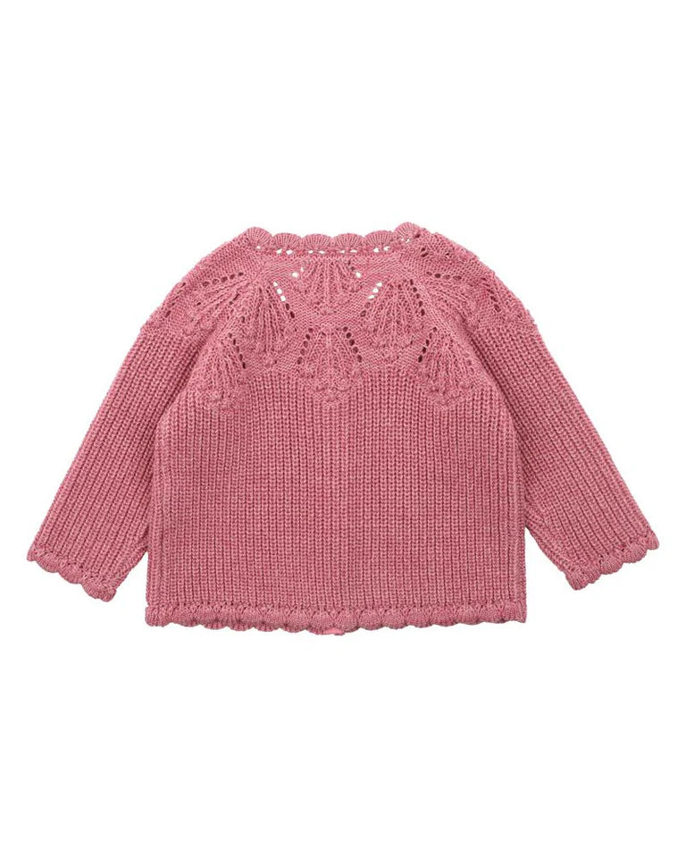 Knitted Cardigan - Rose