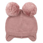 Aubrey Pom Pom Knitted Beanie - Dusky Pink