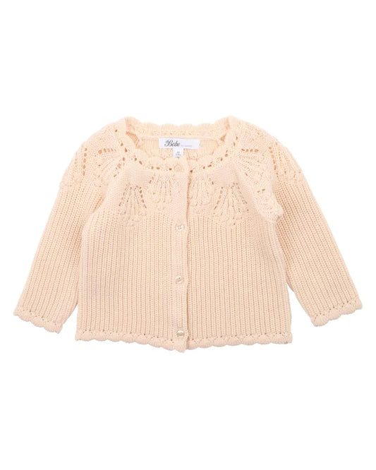 Double Cream Knitted Cardigan
