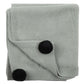 Pom Pom Knitted Blanket - Dusky Sage