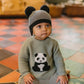 Panda Knitted Jumper - Dusky Sage