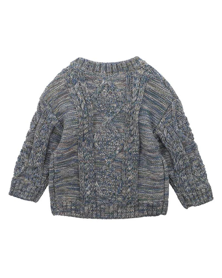 Myles Cable Knitted Jumper - Multi