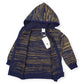 Fleck Knit Zip Jacket - Navy