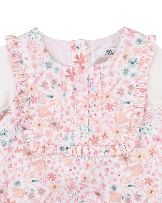 Woven L/S Romper - Fern Floral