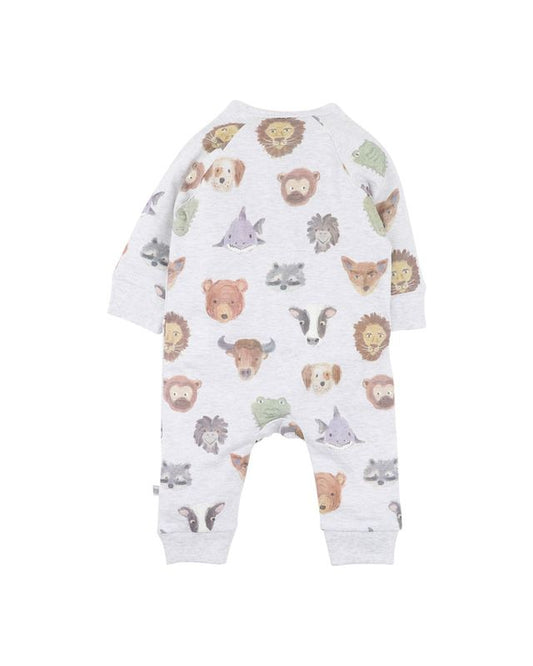 L/S Zipsuit - Wildings Print