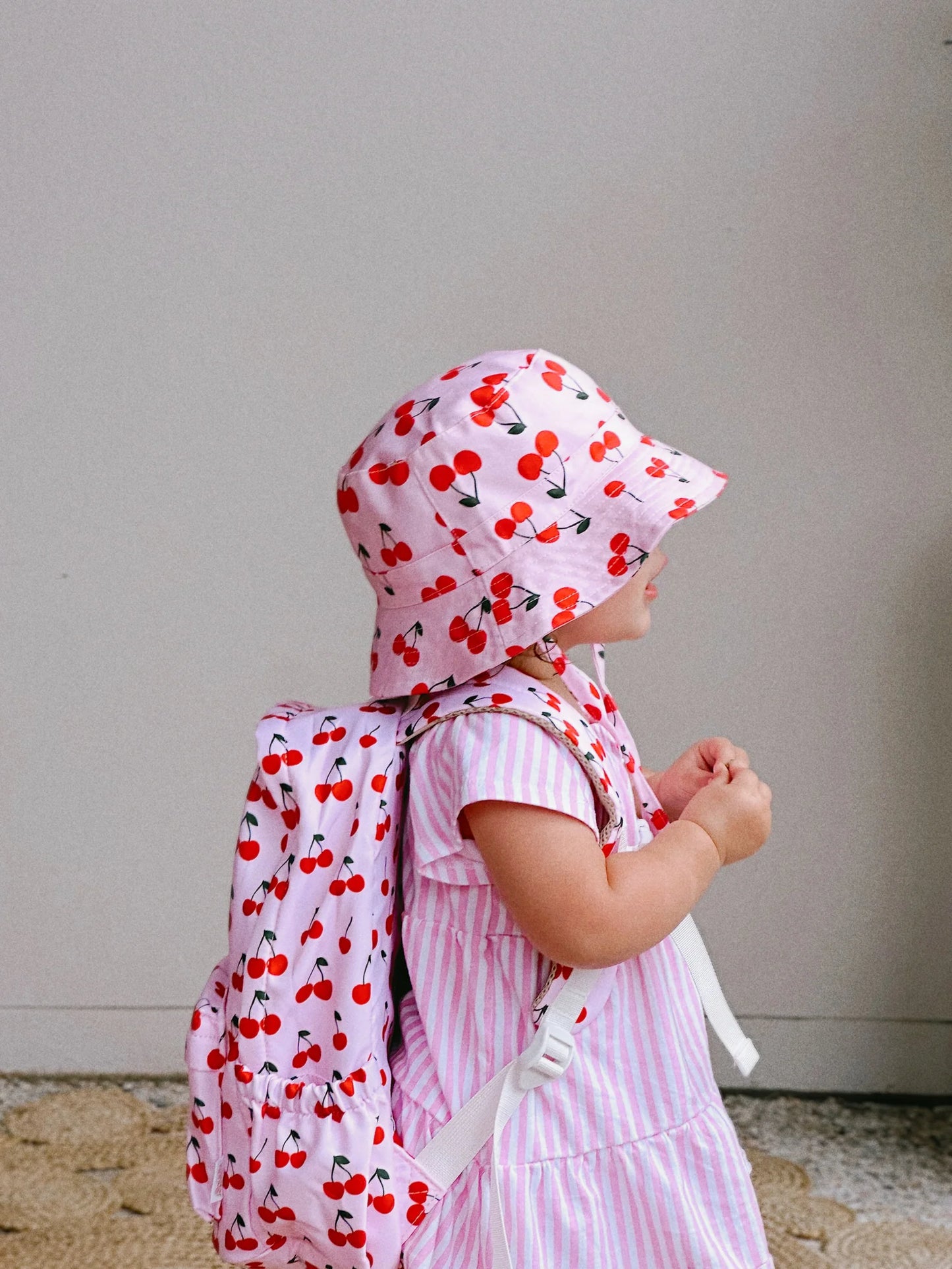 Mini Toddler Daycare Backpack - Cherry
