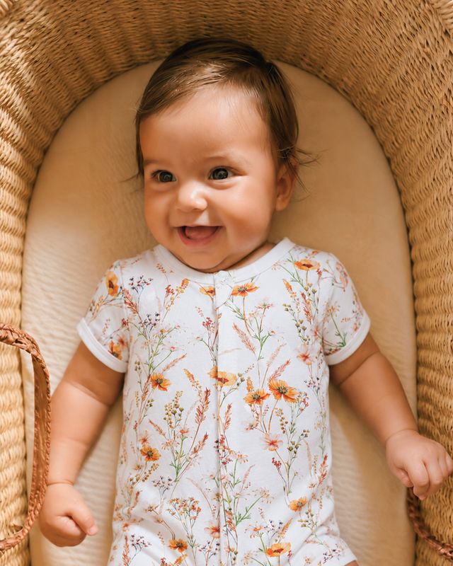 Taylor Floral S/S Zip Romper