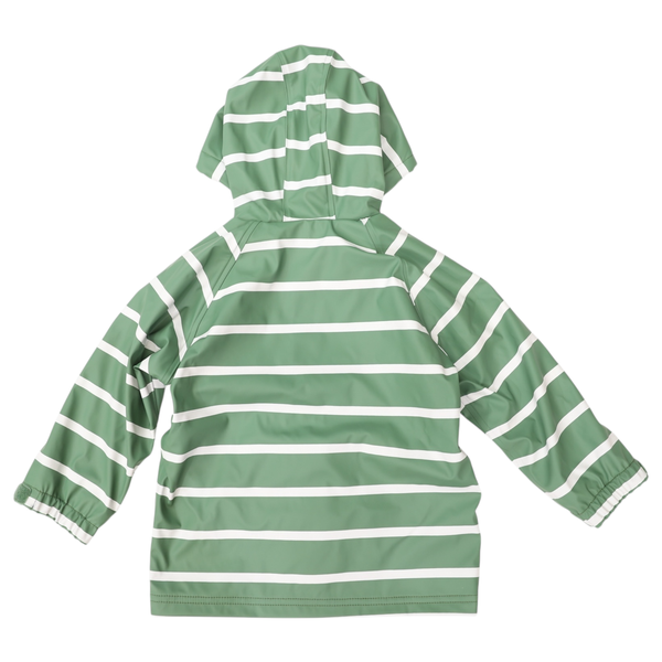 Striped Colour Change Raincoat - Green
