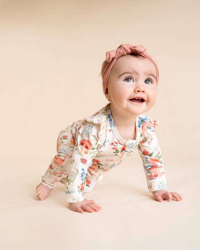 Wild Garden Print Zipsuit