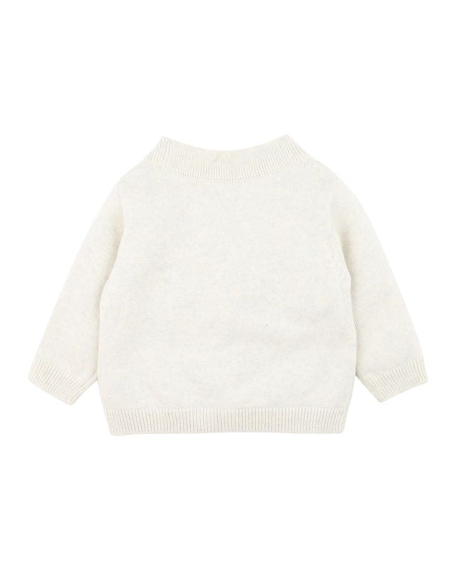 Brady Cotton Cardigan - Sky Marl