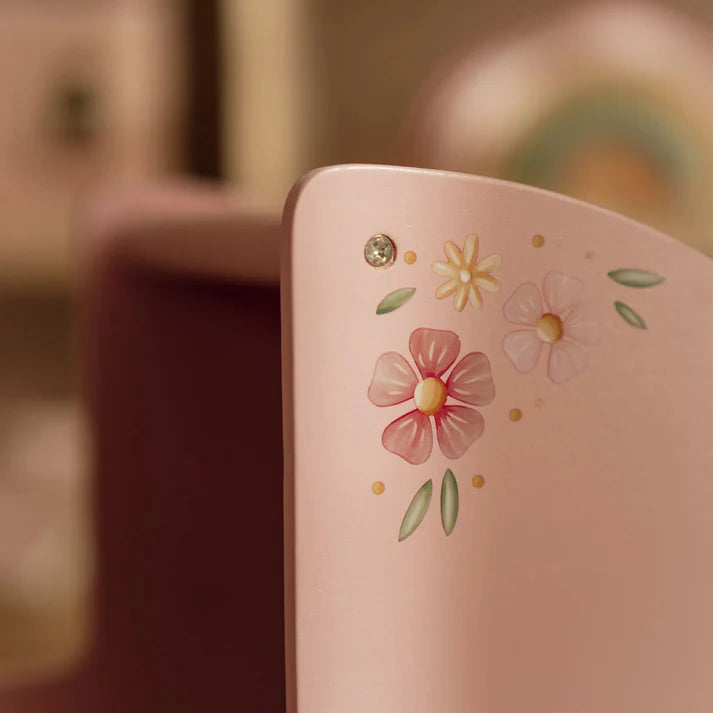 Little Dutch Wooden Stroller with Textiles - Pink