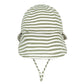 Legionnaire Flap Sun Hat - Khaki Stripe