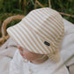 Legionnaire Flap Sun Hat - Natural Stripe