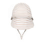 Legionnaire Flap Sun Hat - Natural Stripe