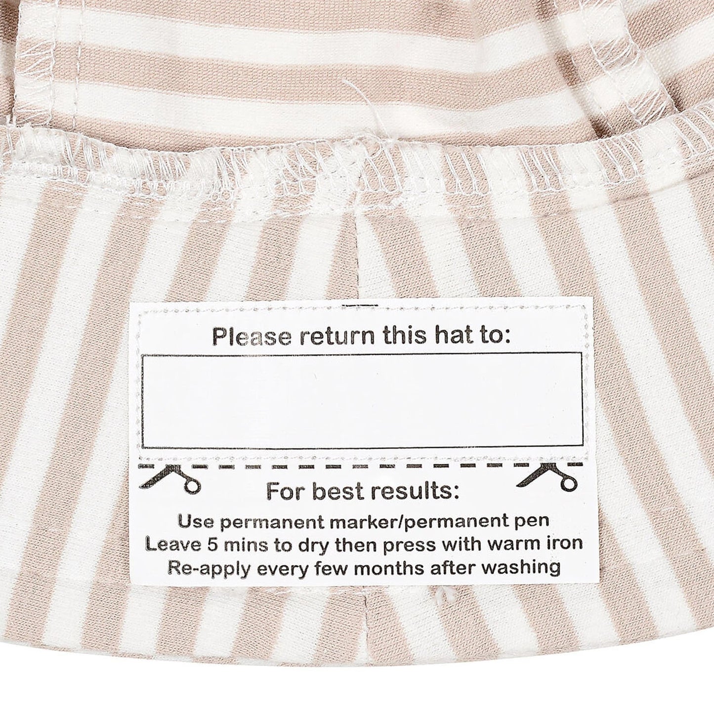 Legionnaire Flap Sun Hat - Natural Stripe