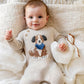 Knitted Dog Romper - Oat