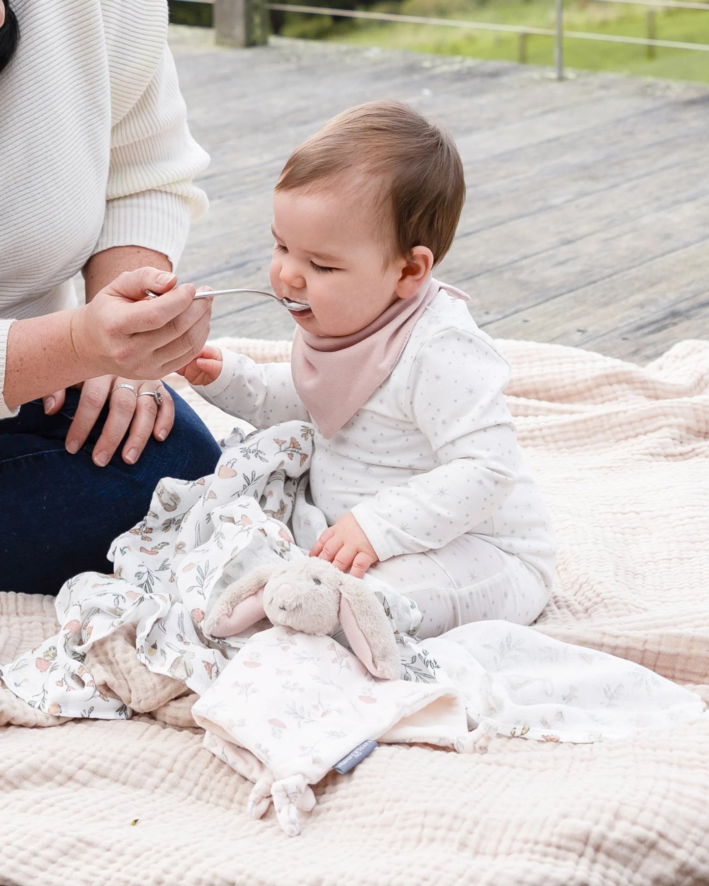 Jersey Bibs 2 Pack - Harvest Bunny