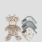 Soft Plush Toy & Face Washers - Savanna Giraffe