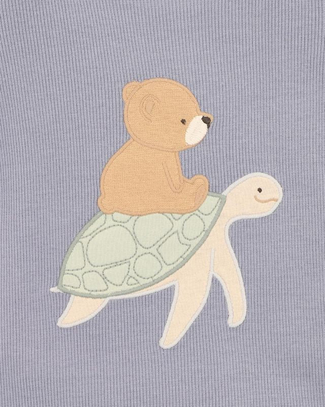 Axel Turtle Tee - Ocean Blue
