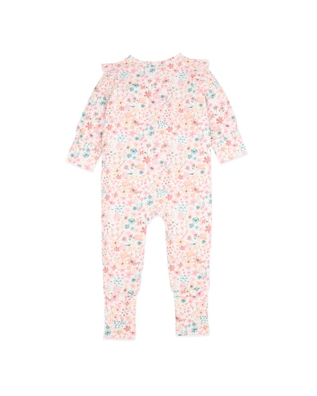 Floral L/S Zipsuit - Fern Floral