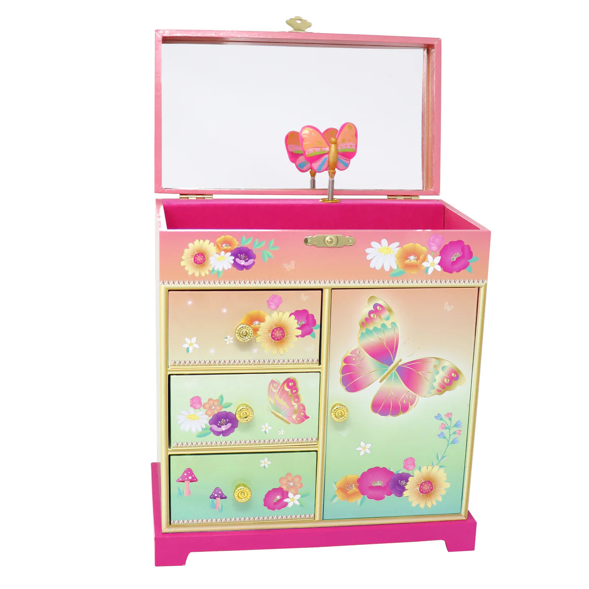 Rainbow Butterfly  Musical  Box (Large)