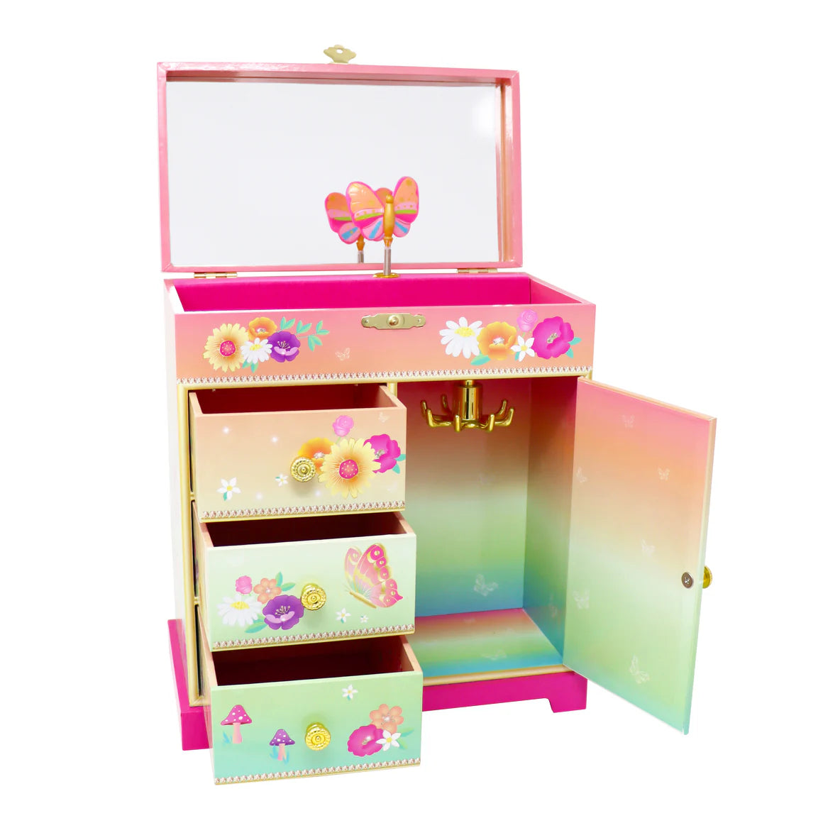 Rainbow Butterfly  Musical  Box (Large)