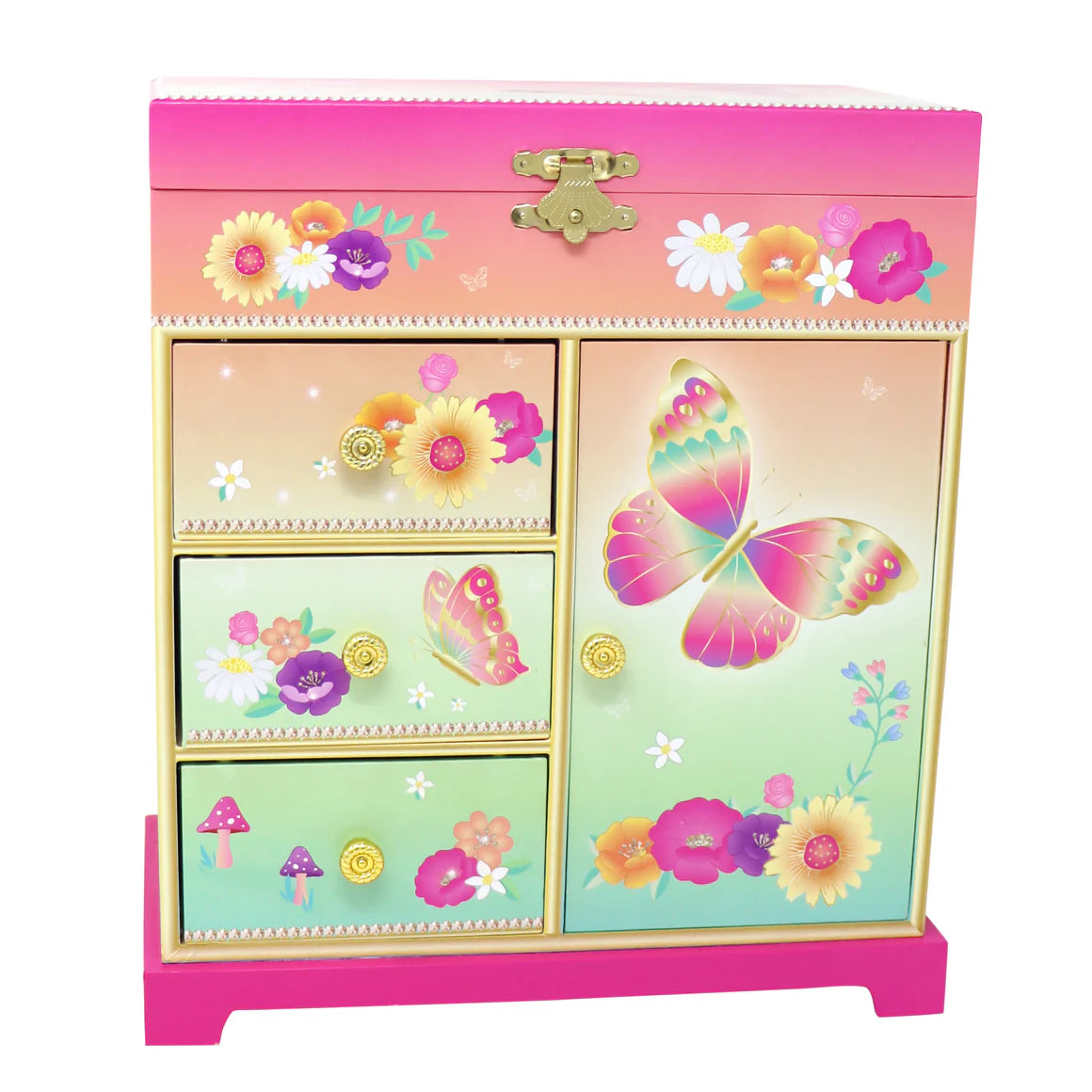 Rainbow Butterfly  Musical  Box (Large)