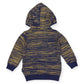 Fleck Knit Zip Jacket - Navy