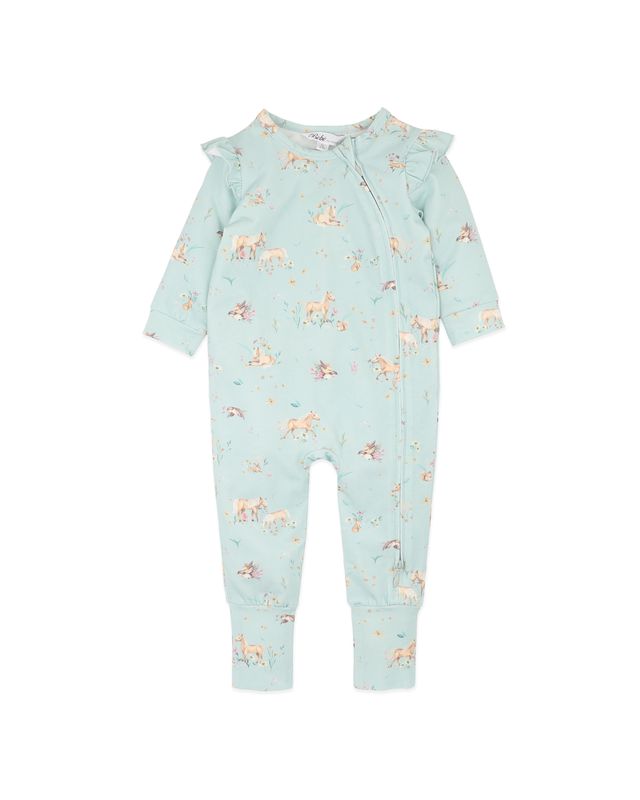 Winnie Print  L/S Zipsuit