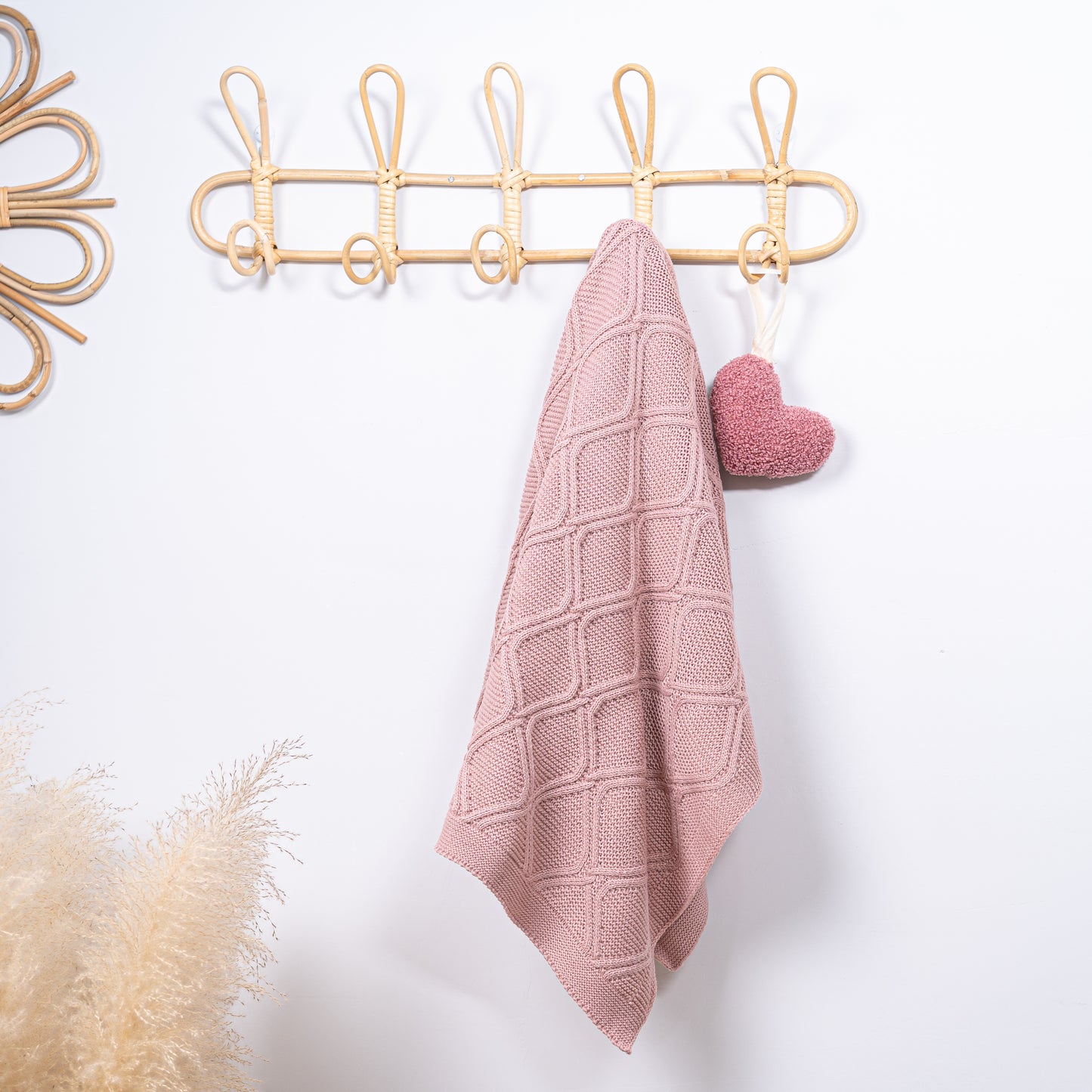 Knit Blanket - Mauve