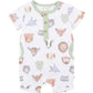 S/S Henley Romper - Wildings Print